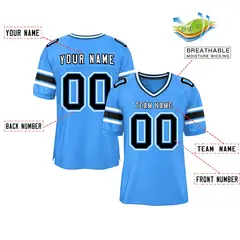 Powder Blue Classic Authentic Football Jersey 2