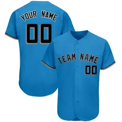 Powder Blue Classic Style Authentic Baseball Jersey 1