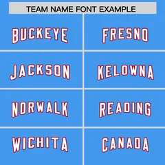 Powder Blue Classic Style Football Jersey 3