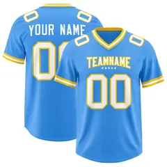 Powder Blue Classic Style Football Jersey