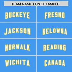 Powder Blue Classic Style Football Jersey 3