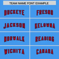 Powder Blue Classic Style Football Jersey 3