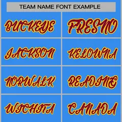 Powder Blue Crimson-Gold Varsity Full-Snap Letterman Jacket 5