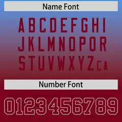 Powder Blue Crimson Gradient Side Pattern Football Jersey 4