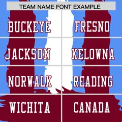 Powder Blue Crimson White Graffiti Pattern Flag Football Jersey 3