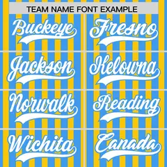 Powder Blue Gold American Flag Graffiti Baseball Jersey 3