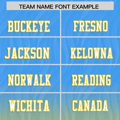 Powder Blue Gold Gradient Outdoor Flag Football Jersey 3