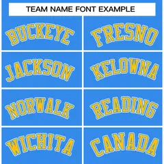 Powder Blue Gold Raglan Sleeves Varsity Full-Snap Letterman Jacket 5