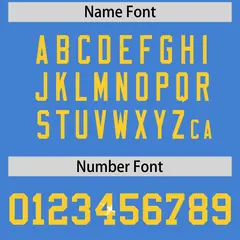Powder Blue Gold Sequin Lettering Breathable Football Jersey 4