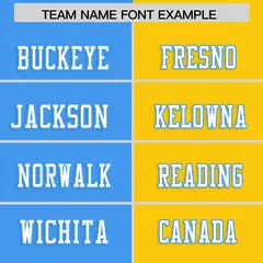 Powder Blue Gold Split Two Tone Authentic Football Jersey 3