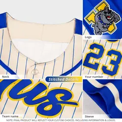 Powder Blue Gold Stripe Raglan Baseball Jersey 5