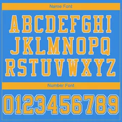 Powder Blue Gold-White Classic Mesh Football Jersey 3