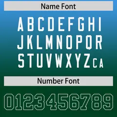 Powder Blue Green Gradient Side Pattern Football Jersey 4