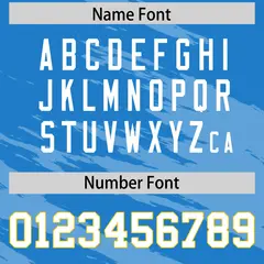 Powder Blue Light Gray Scratch Pattern Football Jersey 4