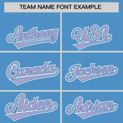 Powder Blue Light Purple Raglan Varsity Full-Snap Letterman Jacket Hoodie 5