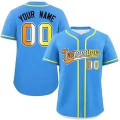 Powder Blue Maverique Pride Month Baseball Jersey