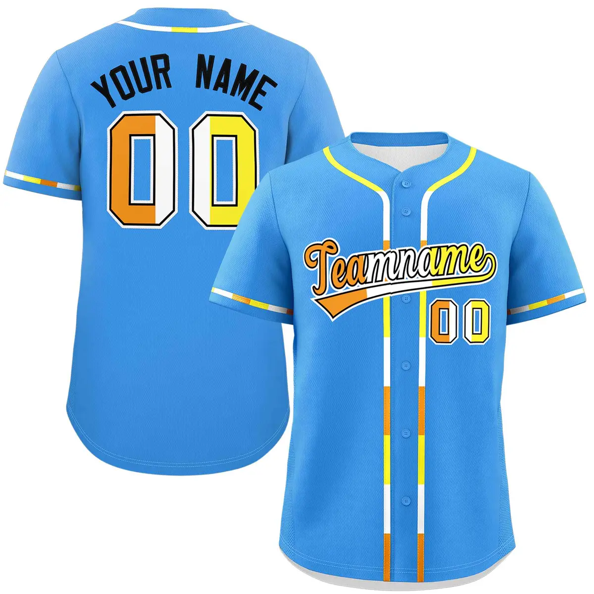 Powder Blue Maverique Pride Month Baseball Jersey