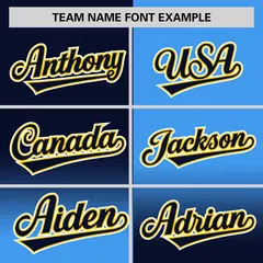 Powder Blue Navy Symmetrical Gradient Baseball Jersey 3