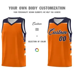 Powder Blue Navy Two Tone Side Star Color Block Basketball Jersey 3