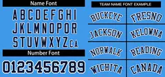 Powder Blue Navy-White Classic Two-Button Softball Jersey 3