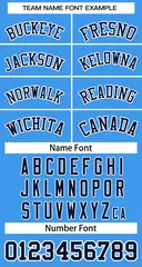 Powder Blue Navy-White Classic Two-Button Softball Jersey 3