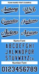 Powder Blue Navy-White Classic Two-Button Softball Jersey 3