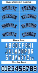 Powder Blue Navy-White Classic Two-Button Softball Jersey 3