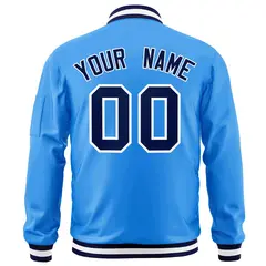 Powder Blue Navy-White Varsity Full-Zip Letterman Bomber Jacket 4