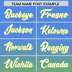 Powder Blue Neon Green Gradient Outdoor Football Jersey 3