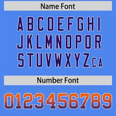 Powder Blue Orange and Purple Gradient Sides Football Jersey 4