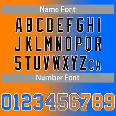Powder Blue Orange-Black Gradient Fashion Baseball Jersey 4