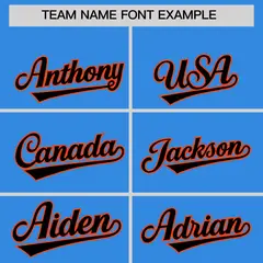 Powder Blue Orange Split Coconut Tree Baseball Jersey 3