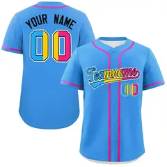 Powder Blue Pansexuality Pride Month Baseball Jersey