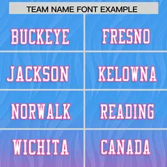 Powder Blue Pink Gradient Outdoor Flag Football Jersey 3