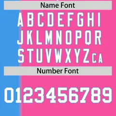 Powder Blue Pink Gradient Stripe Two-Button Softball Jersey 4