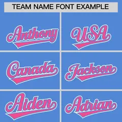 Powder Blue Pink Ice Cream Helmet Pattern Hockey Jersey 3