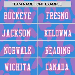 Powder Blue Pink Raglan Sleeves Camo Football Jersey 3