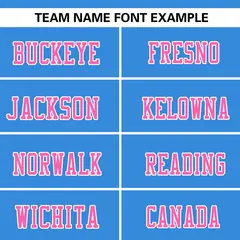 Powder Blue-Pink Raglan Sleeves Football Jersey 3
