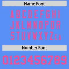 Powder Blue Pink Square Neckline Football Jersey 4