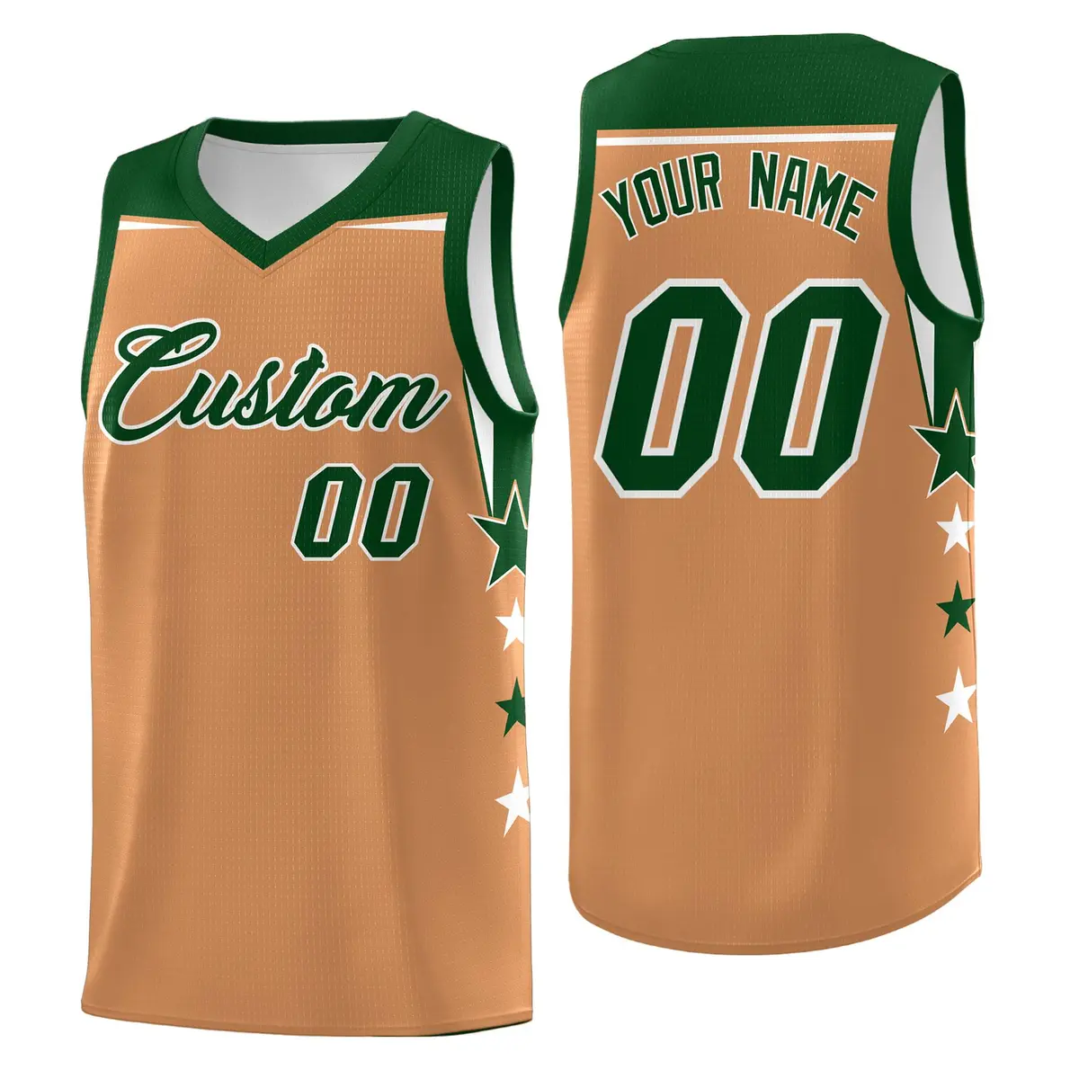 Powder Blue Pink Two Tone Side Star Color Block Basketball Jersey