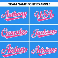 Powder Blue Pink-White Color Block Varsity Letterman Bomber Jacket 5