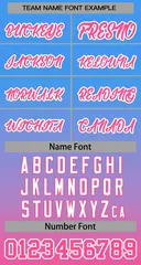 Powder Blue Pink-White Gradient Stripe Baseball Jersey 3