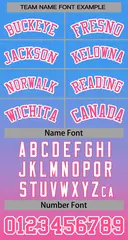 Powder Blue Pink-White Gradient Stripe Baseball Jersey 3