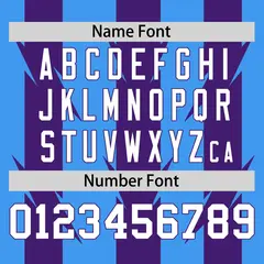 Powder Blue Purple Blade Pattern Raglan Baseball Jersey 4