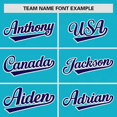 Powder Blue Purple Gradient Side Authentic Baseball Jersey 3