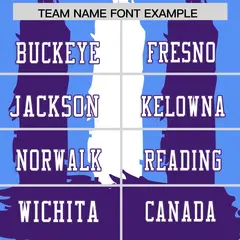 Powder Blue Purple White Graffiti Pattern Flag Football Jersey 3