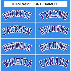 Powder Blue Purple-White Raglan Varsity Full-Snap Letterman Jacket 5