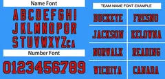 Powder Blue Red-Black Classic Mesh Authentic Football Jersey 3