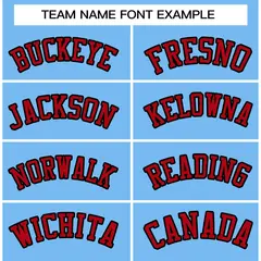 Powder Blue Red-Black Varsity Full-Snap Letterman Jacket 3