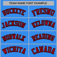 Powder Blue Red-Black Varsity Full-Snap Letterman Jacket 5